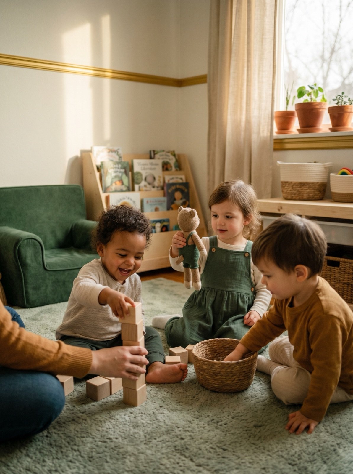 Children playing at Mercy Nest